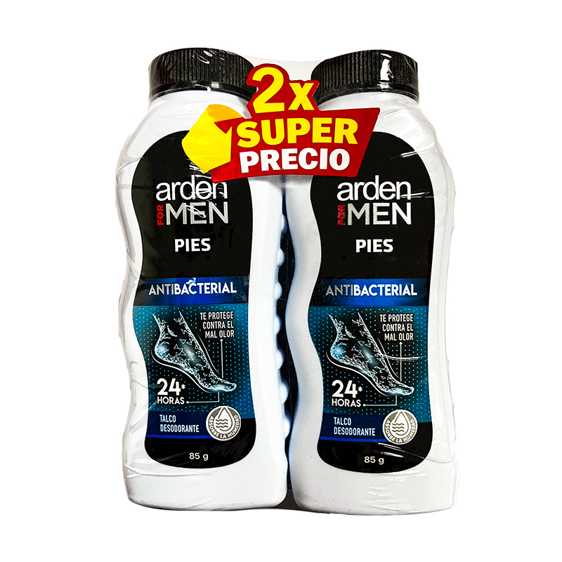 Talco Antibacterial 85gr X2