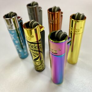 Encendedor Clipper metalico más caja