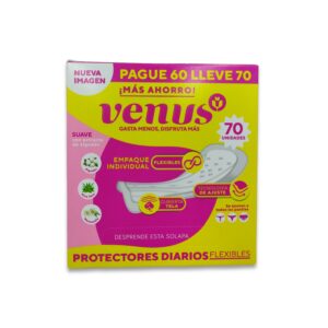 Caja Protectores Diarios Flexibles Anatómico X70